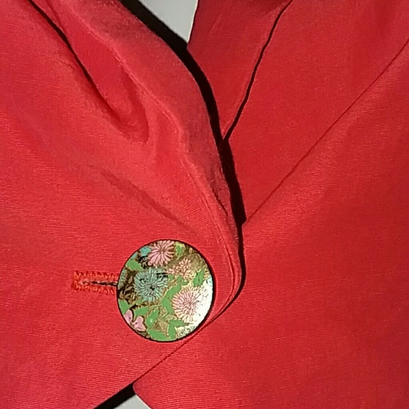 Blondie and Me Red Cropped Bolero Sz5 L/S &Twist - Picture 4 of 7